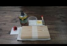 Как наносить масло с твердым воском?