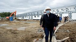 «Быстрыми шагами»: в Челябинске продолжается стройка инфекционного центра