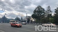 Торговый комплекс загорелся в центре Челябинска