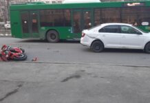 Мотоциклист пострадал в ДТП с иномаркой в Челябинске