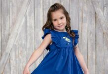 Современные фасоны детских платьев
