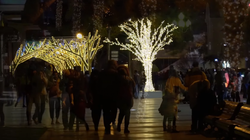 Завистливые украинцы пришли в комментарии к видео о новогодней многолюдной Ялте