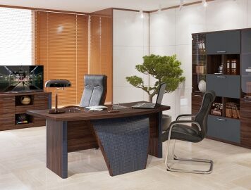 Мебель для кабинета руководителя: должна подчеркивать статус и солидность своего владельца