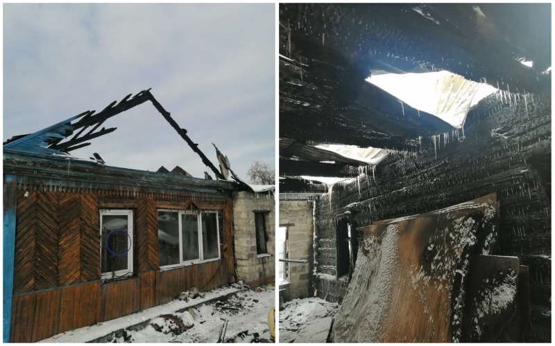 После пожара под Челябинском отец-одиночка с дочерью-инвалидом остались без собственного жилья