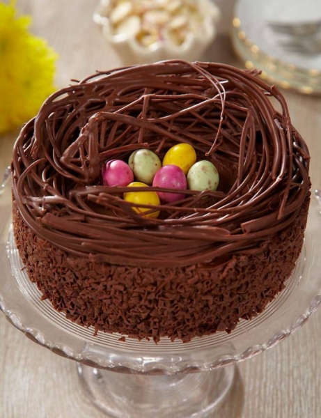 <br />
Пасхальный декор: как приготовить шоколадное гнездо для кулича                