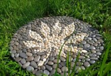 Необычное использование гальки в ландшафтном дизайне