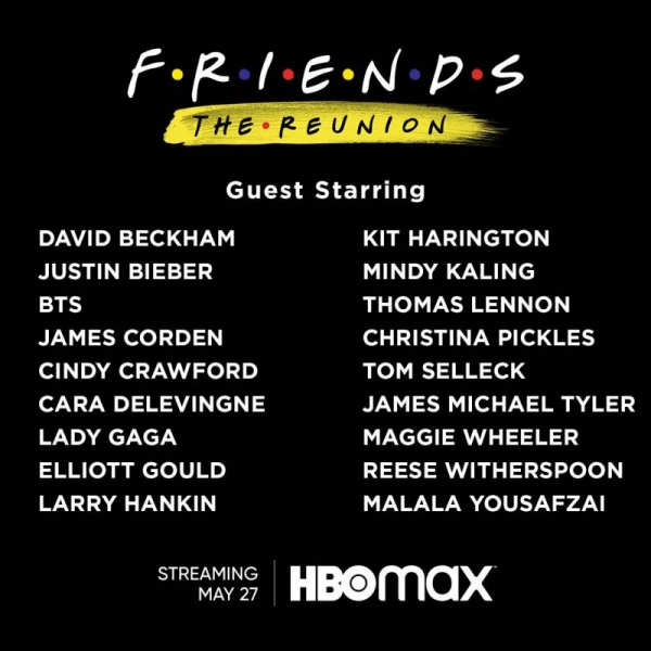 <br />
HBO Max покажет специальный эпизод культового сериала «Друзья» в 2021 году                