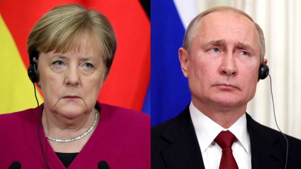 Путин и Меркель провели телефонный разговор