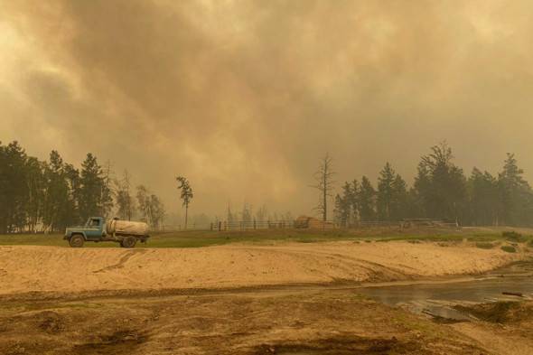 <br />
Опубликованы первые фото последствий лесных пожаров в Красноярском крае                