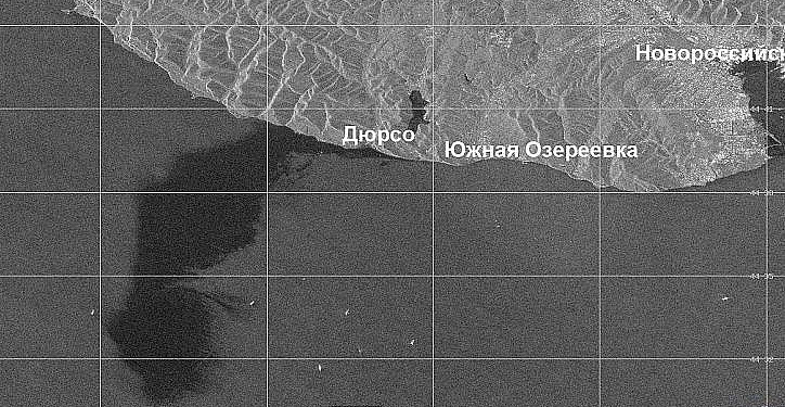 «Роскосмос» снял место разлива нефтепродуктов в Черном море