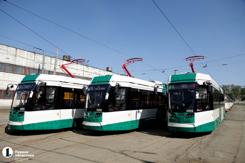 В Челябинске новые трамваи вышли на линию