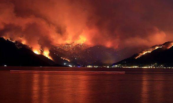 <br />
В результате лесных пожаров в Турции пострадали 78 населенных пунктов на юге страны                