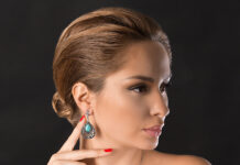 Как удачно подобрать серьги к вечернему платью?