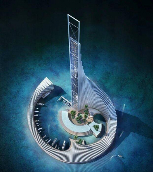 <br />
Возле Занзибара построят спиралевидный остров-небоскреб «Башня Домино»                