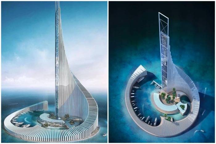 <br />
Возле Занзибара построят спиралевидный остров-небоскреб «Башня Домино»                