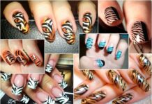 Как сделать стильный тигровый маникюр на Новый 2022 год