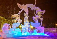 Где можно посмотреть ледяные скульптуры в Москве в 2022 году