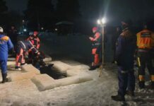 Нырнула в прорубь и утонула: спасатели ищут женщину в реке Оредеж