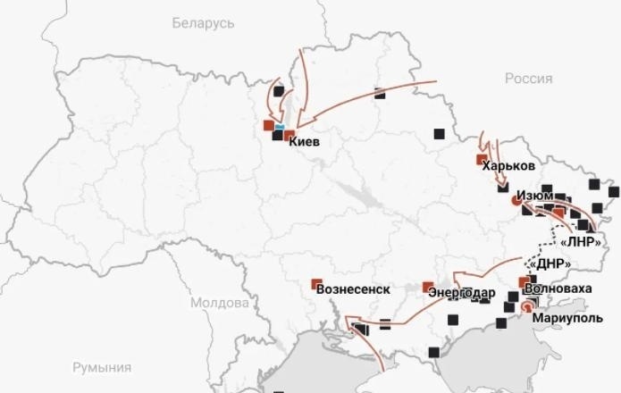 «Осталось совсем чуть-чуть»: карта боевых действий на Украине, последние новости на 15 марта﻿ 2022 — перемирие, обстрелы Донецка, наёмники