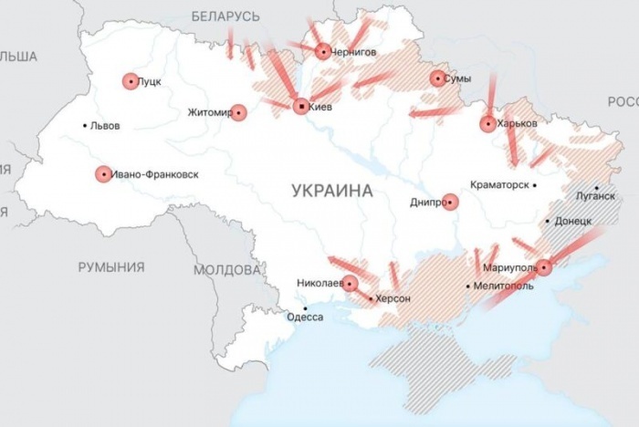 Спецоперация Россия Украина,13 марта 2022, последние новости: ситуация на Украине и на Донбассе, гуманитарные коридоры, новая карта на 13.03.2022