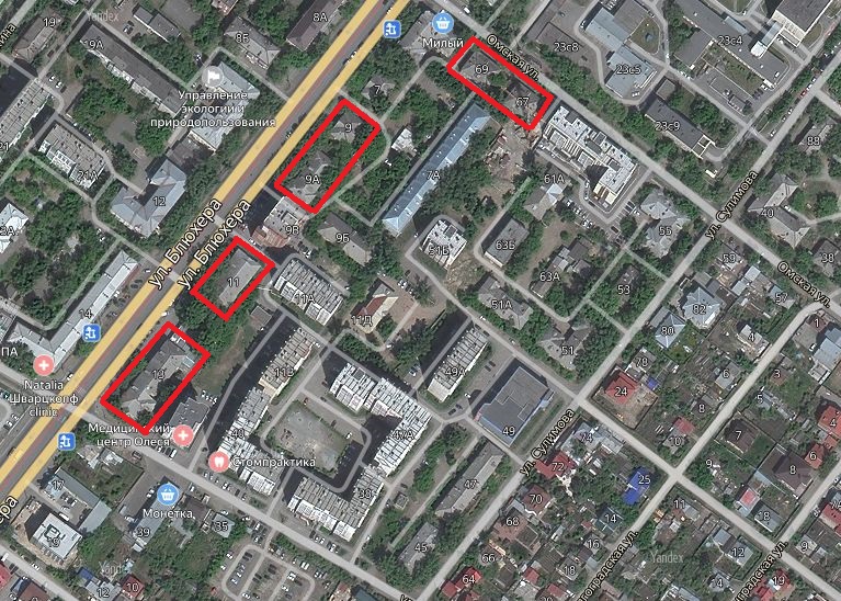Мэрия Челябинска разрешила строить семь панельных домов на улице Блюхера