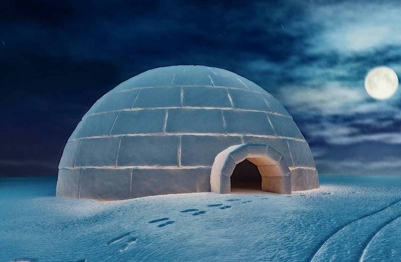 <br />
Иглу — жилище эскимосов: почему в нем тепло в лютые холода, если вход всегда открыт                