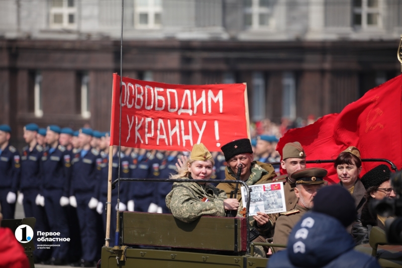 В Челябинске прошло торжественное построение в честь Дня Победы