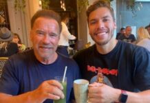 Какое легендарное фото Шварценеггера повторил его внебрачный сын