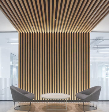 Потолочно-стеновые рейки в интерьере