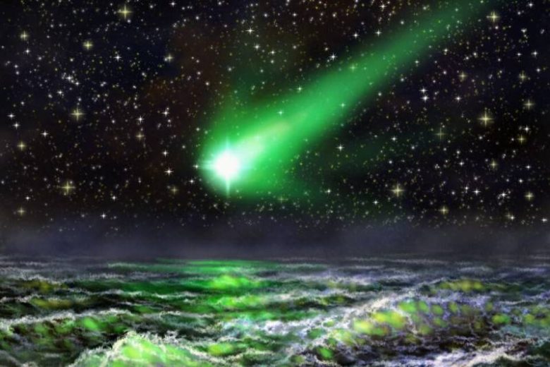 <br />
Зеленая комета Нисимура приближается к Земле после 437-летнего «молчания»                