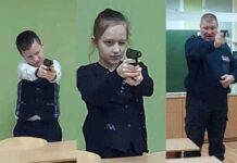 Урок обращения с пистолетом для четвероклассников в Великом Новгороде