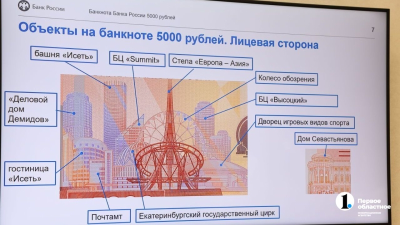 Челябинцам показали банкноту 5000 рублей с памятником «Сказ об Урале»