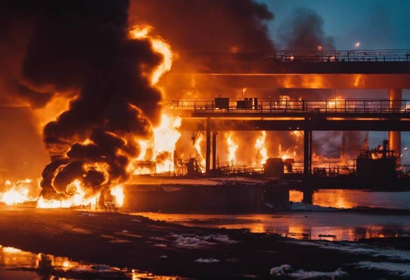 <br />
Взрыв терминала в Усть-Луге: атаки беспилотников вызывают тревогу                